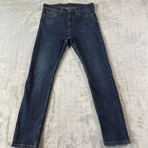 Levis Jeans Mens Size 33x32 510 Blue‎ Slim Casual Denim Dark Wash Mid Rise 31x30
